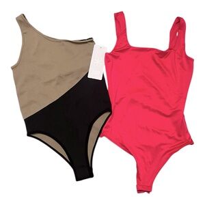 Colorblock and Pink Bodysuits
